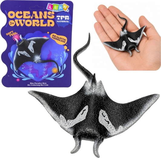 Figura de goma de manta raya (raya) 13 cm