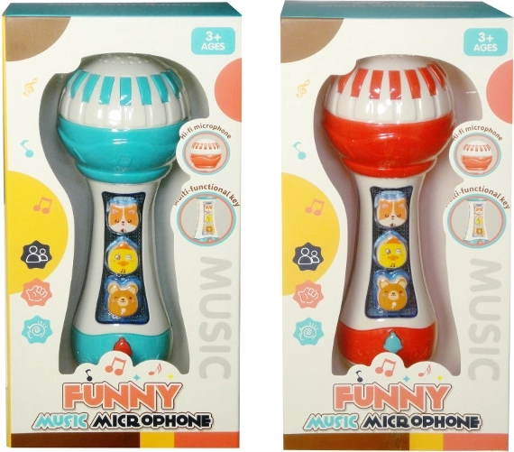 Micrófono infantil con sonidos y luz - 1 pieza