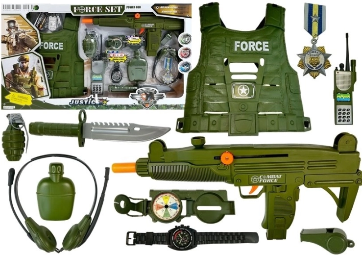 Set de pistola militar Disparos de ruido Stretch