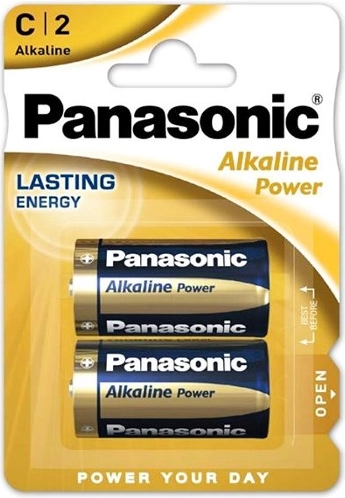 Pilas Panasonic Alkaline Power LR14 C, 2 uds