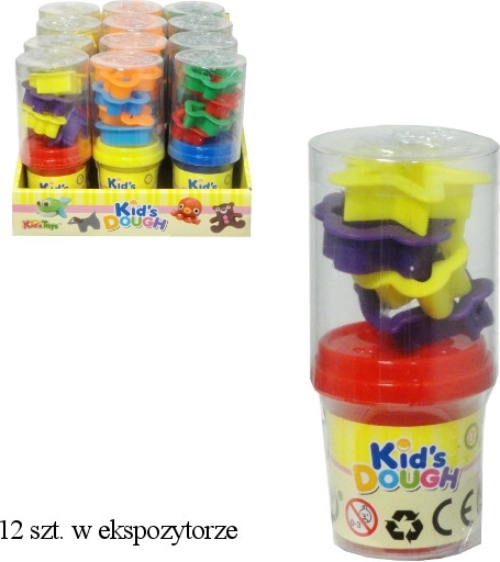 Pasta de modelar con moldes, 12 uds.