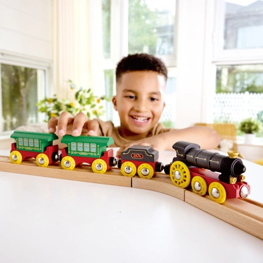 Compatible con vías de tren de madera