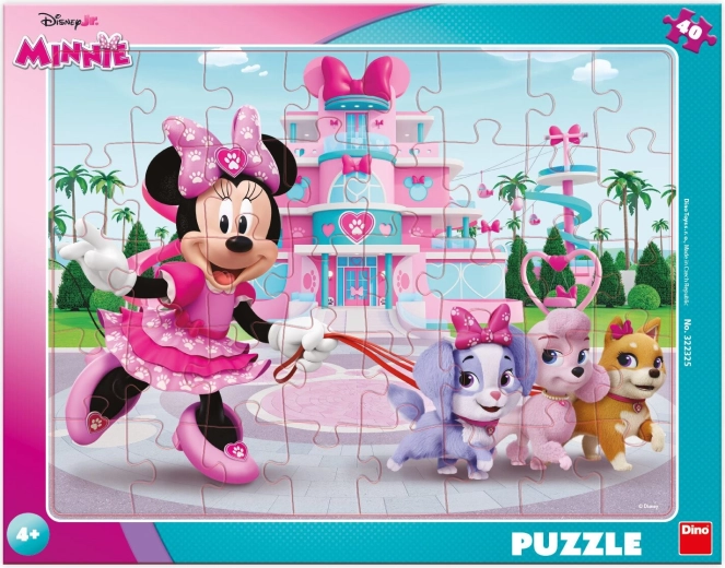 Puzzle Minnie con perritos 40 piezas DINO
