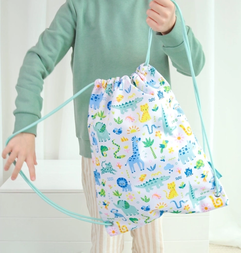 Saco ligero con cordón ajustable