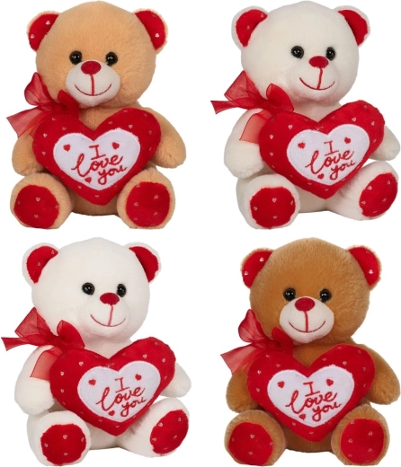 osito de peluche de San Valentín con corazón I love you 15 cm