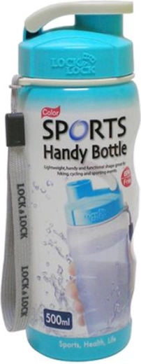 Botella de plástico para beber 500 ml azul