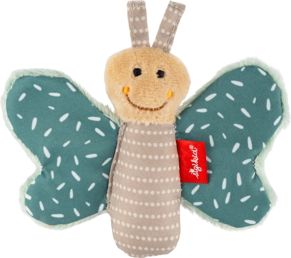 Sigikid primer peluche de apego mariposa crujiente verde
