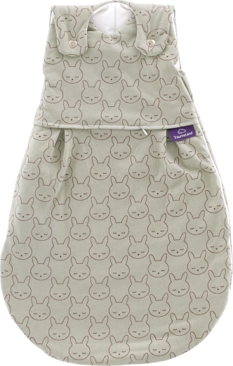 Saco de dormir exterior Träumeland Liebmich conejito cuddly verde 80/86