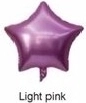 Globo de foil estrella rosa claro 45 cm