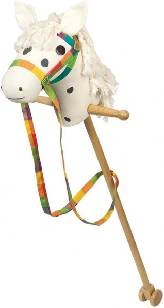 Goki Caballo blanco con un potro marrón