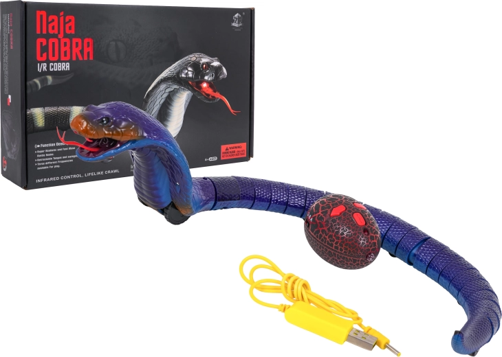Serpiente RC COBRA con movimiento realista y LED