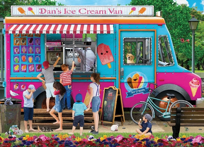 Puzzle El carro de helados de Dan - 1000 piezas