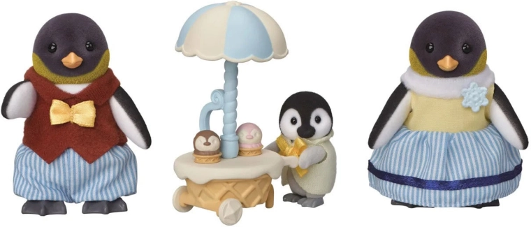Familia de pingüinos completa