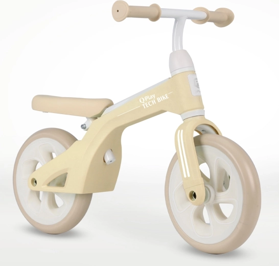 Qplay Tech bicicleta de equilibrio color crema 10" para niños de 2 a 4 años
