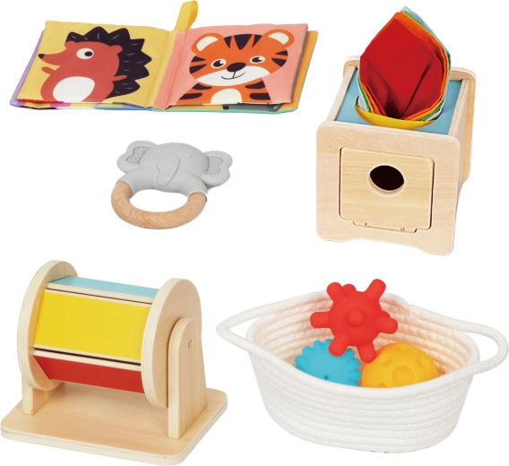 Set Montessori completo para el desarrollo de los sentidos