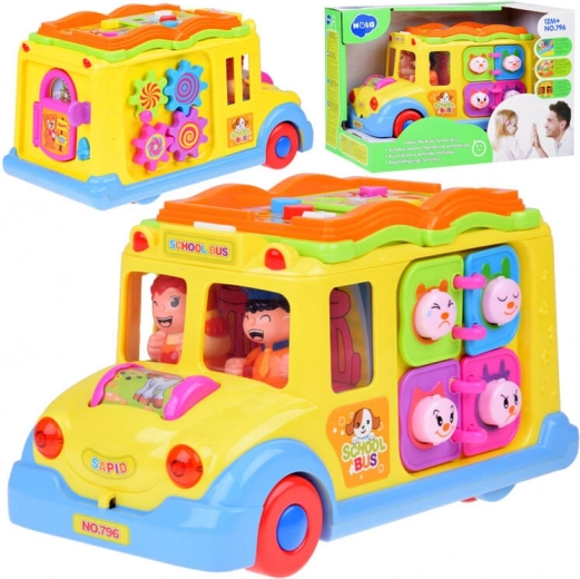 Autobús interactivo alegre para niños