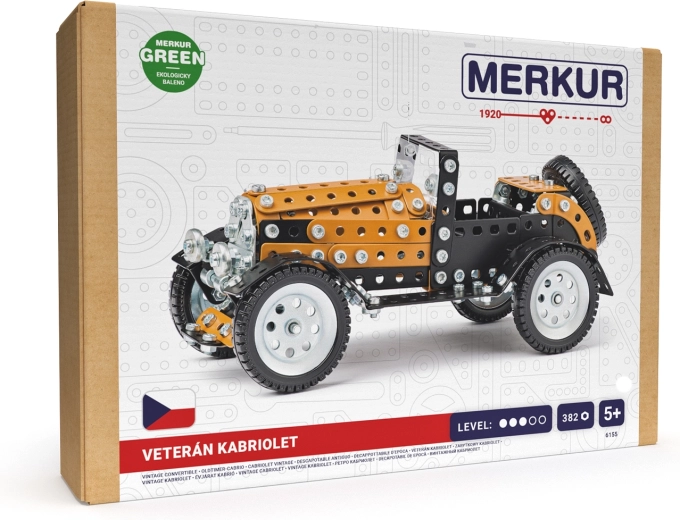 Set de construcción Merkur coche clásico AERO, 382 piezas