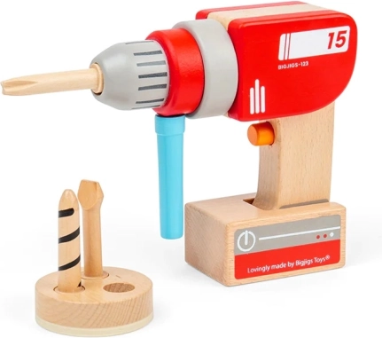 Taladro de madera BIGJIGS TOYS