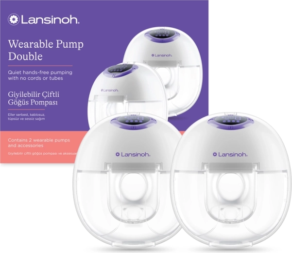 Lansinoh extractor de leche materna eléctrico doble manos libres Duo