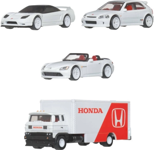 Modelos Honda detallados con un estilo unificado