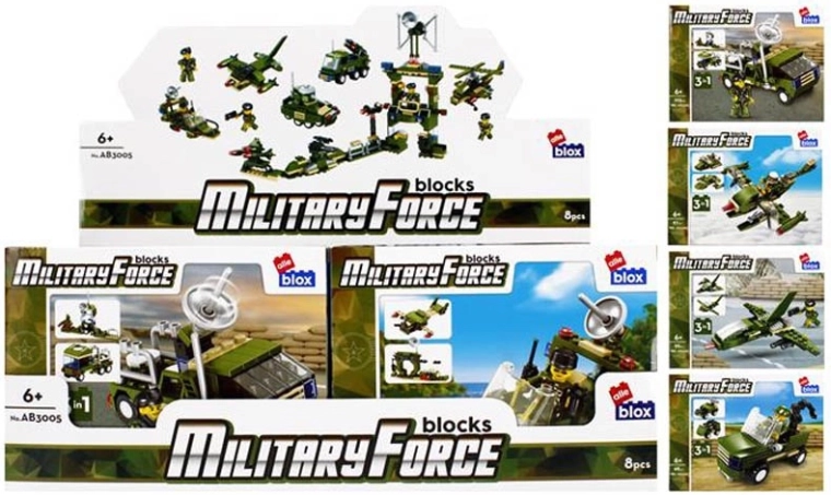 Set de construcción del ejército con figura – 8 variantes