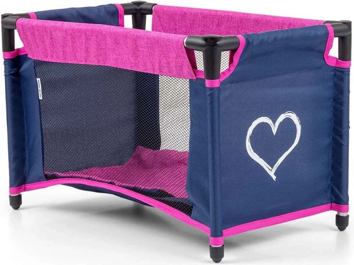 Cuna de viaje con malla y ropa de cama suave