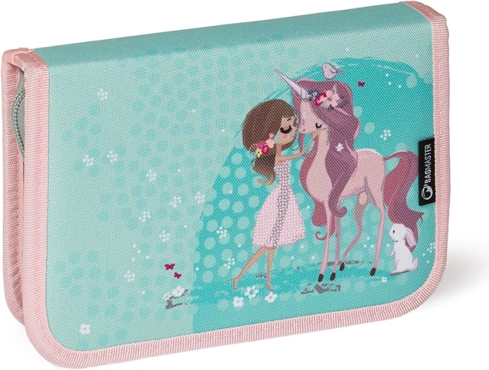 Bagmaster estuche escolar doble con unicornio y conejitos