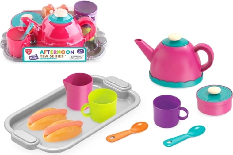 Set infantil de cocina: juego de té con vajilla