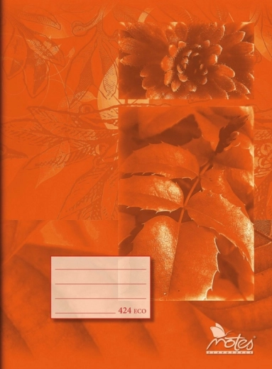 Cuaderno escolar A4 rayado, 20 hojas, naranja