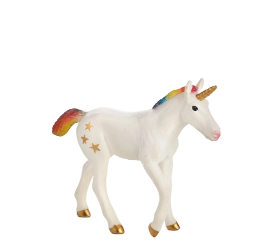 Mojo cría de unicornio arcoíris