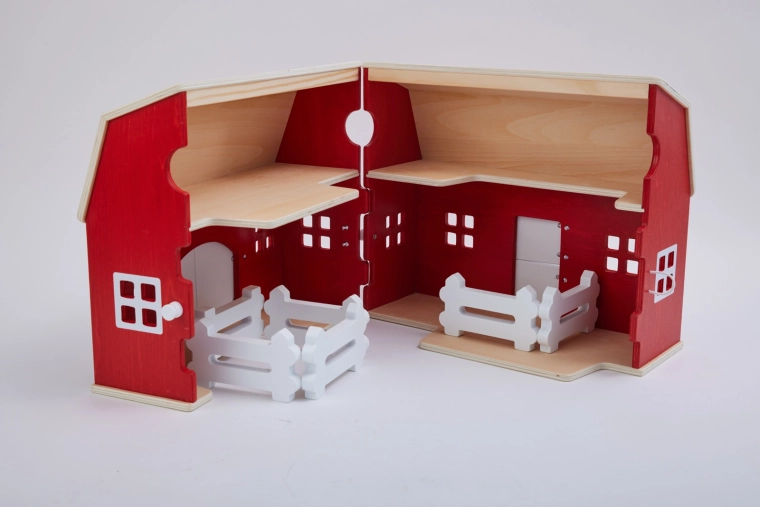 Gran granero de madera SCHLEICH – edición retro limitada