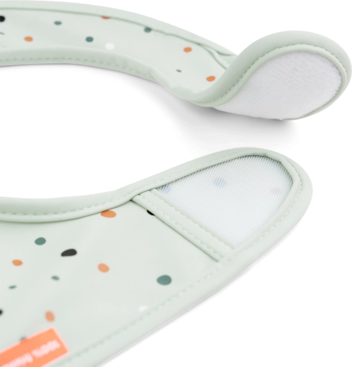 Baberos Done by Deer con cierre de velcro Croco verdes 2 uds.