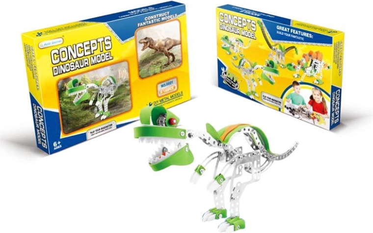 Kit de construcción metálico dinosaurio - 1 pieza