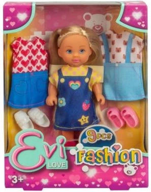 Muñeca Evicka con outfits intercambiables