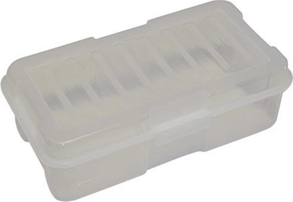 Caja de almacenamiento con cierre de clips 5,6 l, plástico, mezcla de colores