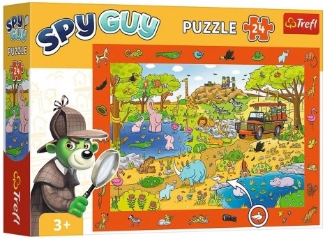 Puzzle de observación SPY GUY Safari 24 piezas