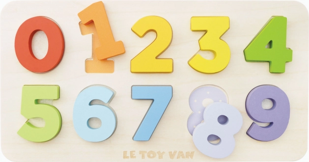 Le Toy Van puzzle encajable de madera FSC con números