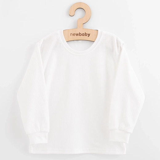 Camiseta infantil de algodón de manga larga New Baby Kindergarten blanca