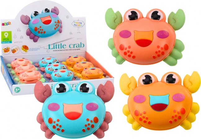 Pequeño cangrejo alegre con mecanismo de inercia – 3 colores
