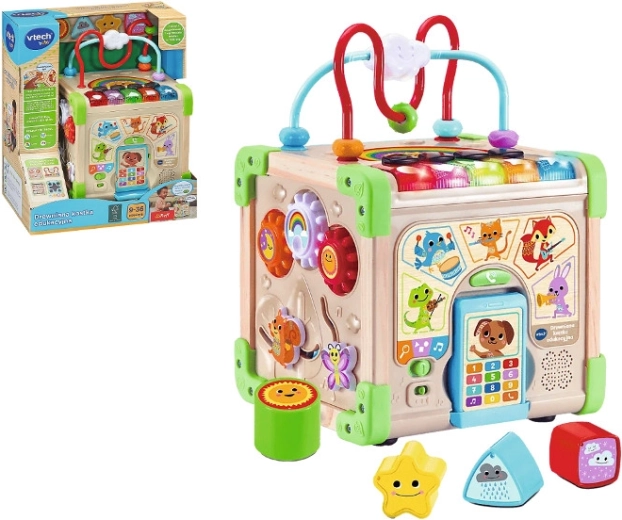 Cubo educativo de madera VTech