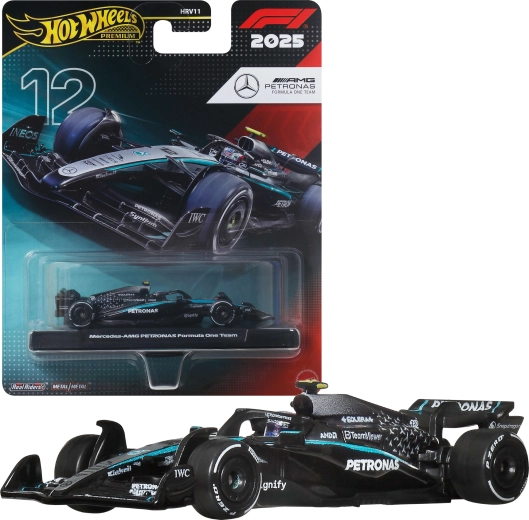 Hot Wheels Premium Fórmula 1 monoplaza 2025 Mercedes-AMG PETRONAS #12 Kimi Antonelli