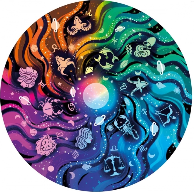 Puzle de 500 piezas: paleta de colores de astronomía