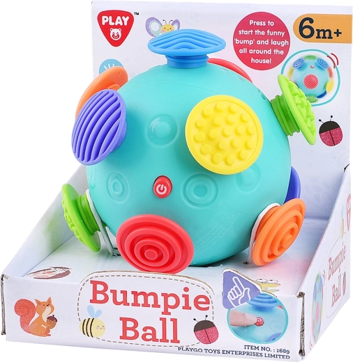 Pelota sensorial con relieves Playgo para niños pequeños - 1 unidad