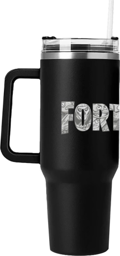 Taza de viaje Fortnite con pajita Where we droppin´?