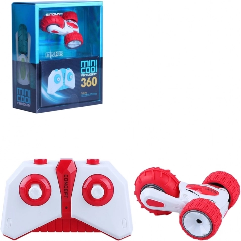 Mini coche RC acrobático rojo