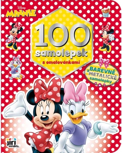 Cuaderno para colorear de Minnie con 100 pegatinas