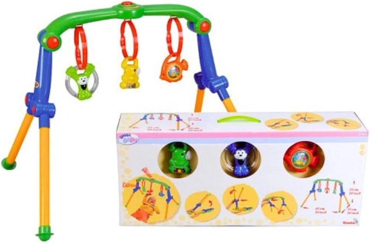 Gimnasio infantil con sonajeros