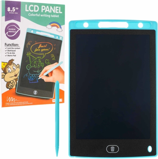 Tableta electrónica para escribir y dibujar 8,5″ para niños y adultos – Azul