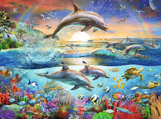 Puzzle Ravensburger Paraíso de los delfines XXL 300 piezas