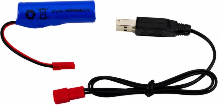 Batería Li‑Po propia con carga USB